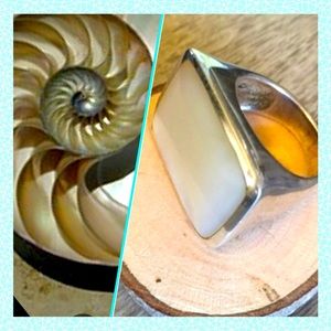 925 Mother of Pearl ring